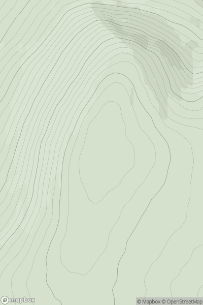 Thumbnail image for A' Mharconaich [Loch Ericht to Glen Tromie & Glen Garry] [NN708848] showing contour plot for surrounding peak